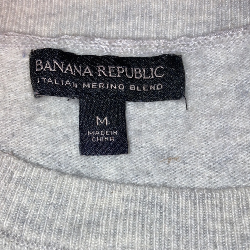 Banana Republic heart sweater Italian merino blend - Picture 4 of 4